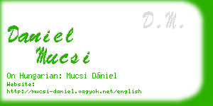 daniel mucsi business card